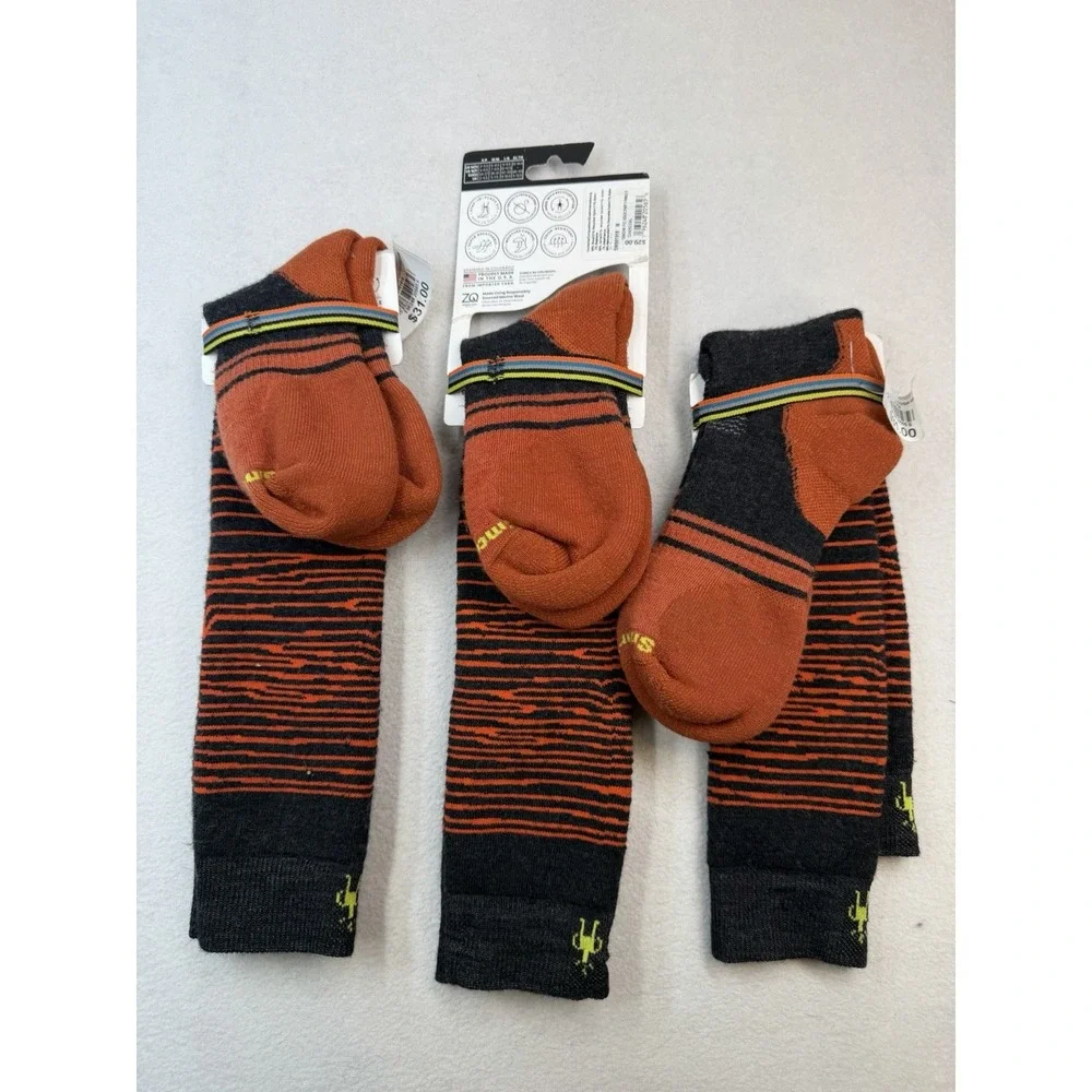 Smartwool 3 Pairs Snowboard Iguchi Pattern Over The Calf Socks Size Medium NEW